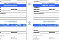 Printable Emergency Card Template Fresh Id Card Template In For Printable In Case Of Emergency Card Template