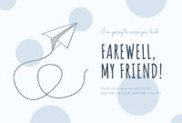 Printable Farewell Cards You Can Customize For Free | Canva For Professional Sorry You Re Leaving Card Template