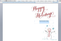 Printable Holiday Cards + Liners On The Paper Chronicles Throughout Free Printable Holiday Card Templates