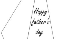 Printable In Documents As Father'S Day Tie Card | Knutselen For Fathers Day Card Template