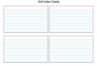 Printable Index Card Templates: 3X5 And 4X6 Blank Pdfs Throughout Professional 4X6 Photo Card Template Free