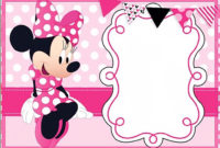 Printable Minnie Mouse Birthday Party Invitation Template In Minnie Mouse Card Templates