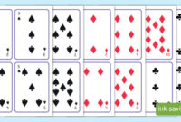 Printable Playing Cards (Teacher Made) Inside Deck Of Cards Template
