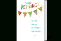 Printable Retirement Cards | American Greetings With Retirement Card Template