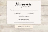 Printable Wedding Rsvp Template | Rsvp Card | Byron | Any Inside Printable Template For Rsvp Cards For Wedding