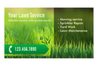Professional Lawn Care & Landscaping Business Card | Zazzle For Printable Gardening Business Cards Templates