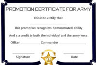 Promotion Certificate Template : 20+ Free Templates For With Promotion Certificate Template