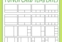 Punch Cards Template Worksheets & Teaching Resources | Tpt With Reward Punch Card Template