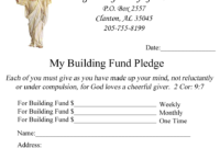 Quotes About Building Funds (32 Quotes) For 11+ Building Fund Pledge Card Template