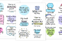Random Acts Of Kindness Cards Blessing Manifesting Intended For Random Acts Of Kindness Cards Templates