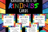 Random Acts Of Kindness Cards Regarding Printable Random Acts Of Kindness Cards Templates