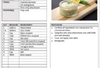Recipe Manual Template Regarding Restaurant Recipe Card Template