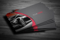 Rent A Car Business Card | Clean Business Card Design Throughout Automotive Business Card Templates