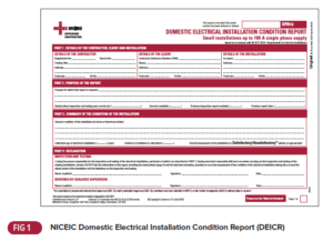 Reporting On The Condition Of A Domestic Electrical In Electrical Installation Test Certificate Template