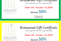 Restaurant Gift Certificate Template For Word | Document Hub Inside Restaurant Gift Certificate Template