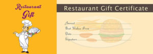 Restaurant Gift Certificate Template Free Gift Certificate Regarding 11+ Dinner Certificate Template Free