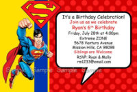 Retirement Party Invites Template | Birthday Card Template Intended For Free Superman Birthday Card Template