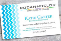 Rodan And Fields Business Card Printable Digital | Rodan Intended For Best Rodan And Fields Business Card Template