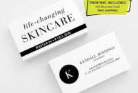 Rodan + Fields Business Card Design 500 Business Cards Printed Template Personalized Calling Card Rf Consultant Skincare Beauty Black Modern Intended For Rodan And Fields Business Card Template