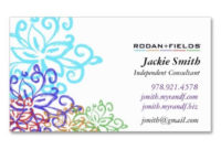 Rodan + Fields Business Card Design Template | Business Card With Rodan And Fields Business Card Template