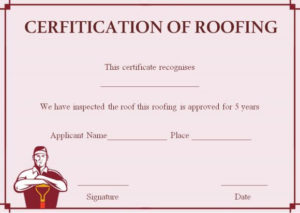 Roof Certificate Template Archives Page 2 Of 2 Template Sumo Inside Roof Certification Template