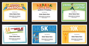 Running Certificates Templates | Runner Awards Cross Country In Professional Running Certificates Templates Free