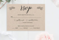 Rustic Wedding Rsvp Cards Template Rsvp Card Wedding Pertaining To Printable Template For Rsvp Cards For Wedding
