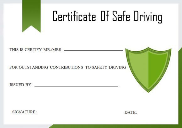 Safe Driving Certificate | Certificate Templates, Drive Safe Inside Safe Driving Certificate Template