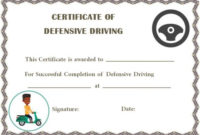 Safe Driving Certificate Template: 20 Printable Certificate In Best Safe Driving Certificate Template