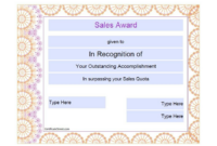 Sales Certificate Template (6) | Professional Templates Regarding Sales Certificate Template