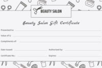 Salon Gift Certificate Template 9+ Free Pdf, Psd, Ai Intended For Salon Gift Certificate Template