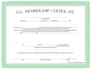 Sample Partnership Buyout Agreement Template Operating Throughout Professional Llc Membership Certificate Template