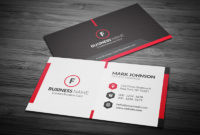 Scarlet Red Creative Business Card Template » Free Download Inside Free Bussiness Card Template
