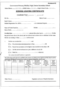 School Leaving Certificate Template In 2020 | School Leaving Regarding Leaving Certificate Template