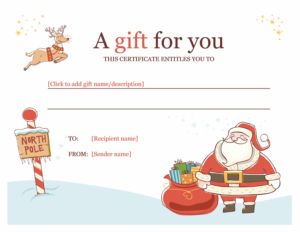 Search Results For Christmas Gift Certificate Templates Regarding Homemade Christmas Gift Certificates Templates
