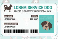 Service Dog Id Card Templates | Microsoft Word Id Card Templates Pertaining To Best Service Dog Certificate Template