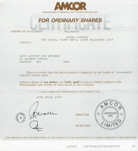 Share Certificate Template Australia In 2020 | Certificate With Professional Share Certificate Template Australia