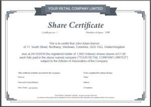 Share Certificate Template: What Needs To Be Included Inside Best Template Of Share Certificate