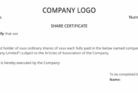 Shareholders Agreement & Share Certificate Template Uk | Dns Pertaining To Free Share Certificate Template Companies House