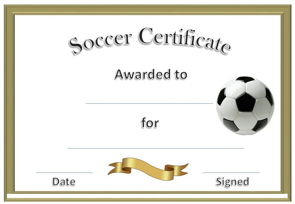 Soccer Award Certificates | Soccer Awards, Soccer Inside Quality Soccer Award Certificate Template