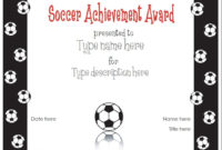 Soccer Certificate Templates | Activity Shelter Within Best Soccer Certificate Template