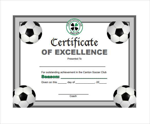 Soccer Certificate Templates For Word 1 Best Templates Pertaining To Soccer Certificate Templates For Word