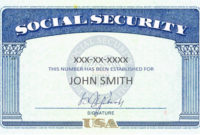 Social Security Card Template Photos, Royalty Free Images With Best Social Security Card Template Free