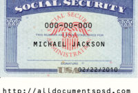 Social Security Card Template Psd | Only $25 For Best Social Security Card Template Free