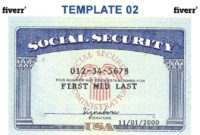 Social Security Numbers & Wa State Id Cards | Uw Tacoma Inside Social Security Card Template Pdf