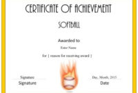 Softball Awards | Softball Awards, Baseball Award, Softball In Best Softball Award Certificate Template