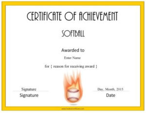 Softball Awards | Softball Awards, Baseball Award, Softball Intended For Softball Certificate Templates Free