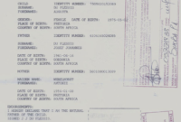 South African Birth Certificate Template (13) Templates Within South African Birth Certificate Template