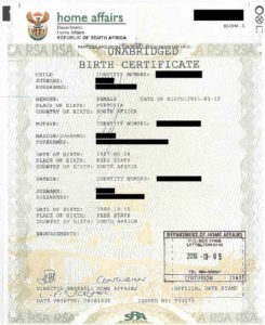 South African Birth Certificate Template Throughout South African Birth Certificate Template