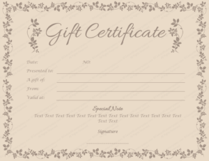 Spa Day Gift Certificate Template (5) Templates Example In Printable Spa Day Gift Certificate Template